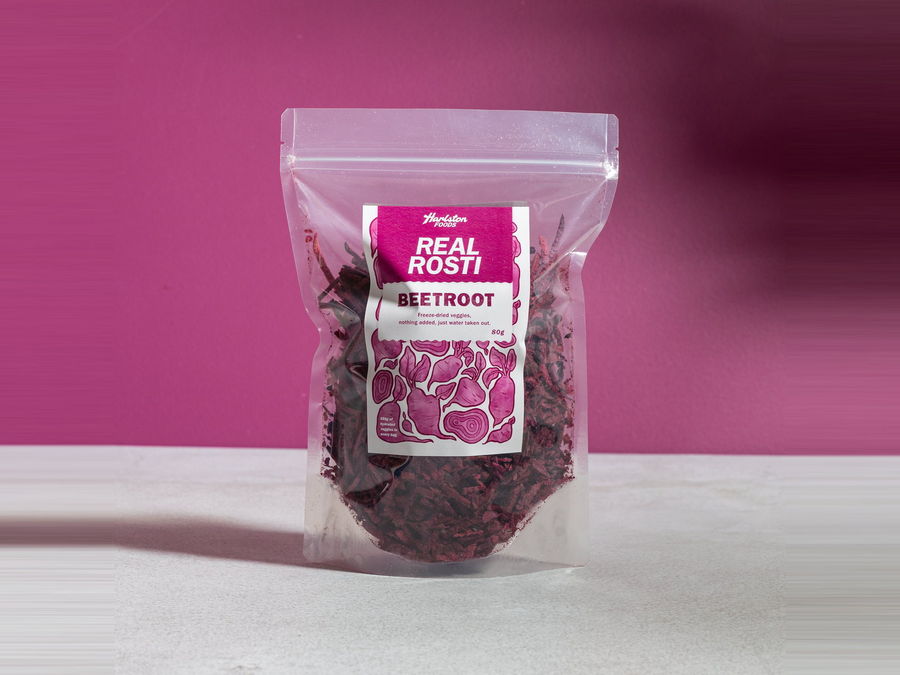 Harlston Real Rosti Beetroot shredded freeze dried beetroot pack
