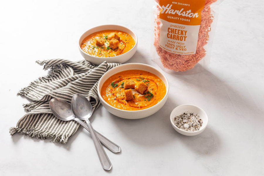 Real Rosti Carrot and ginger soup bowls